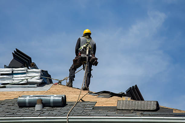 Professional Gutter Installation technician working in Norway, MI
